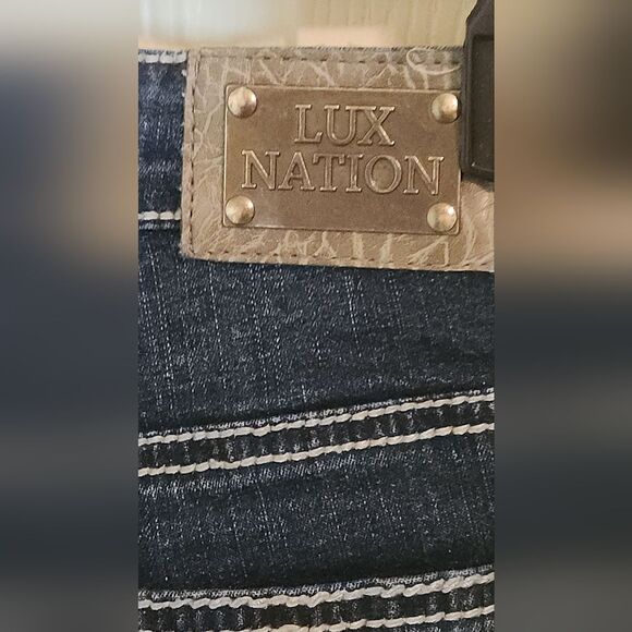 Lux Nation Sz 28/6 Women's Denim Blue Jeans - Picture 8 of 10